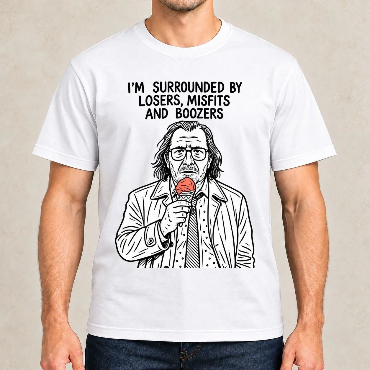 Gary Oldman (slow Horses) Classic T-Shirt t shirts with prints man t shirt graphic graphic t shirts for man T-Shirt