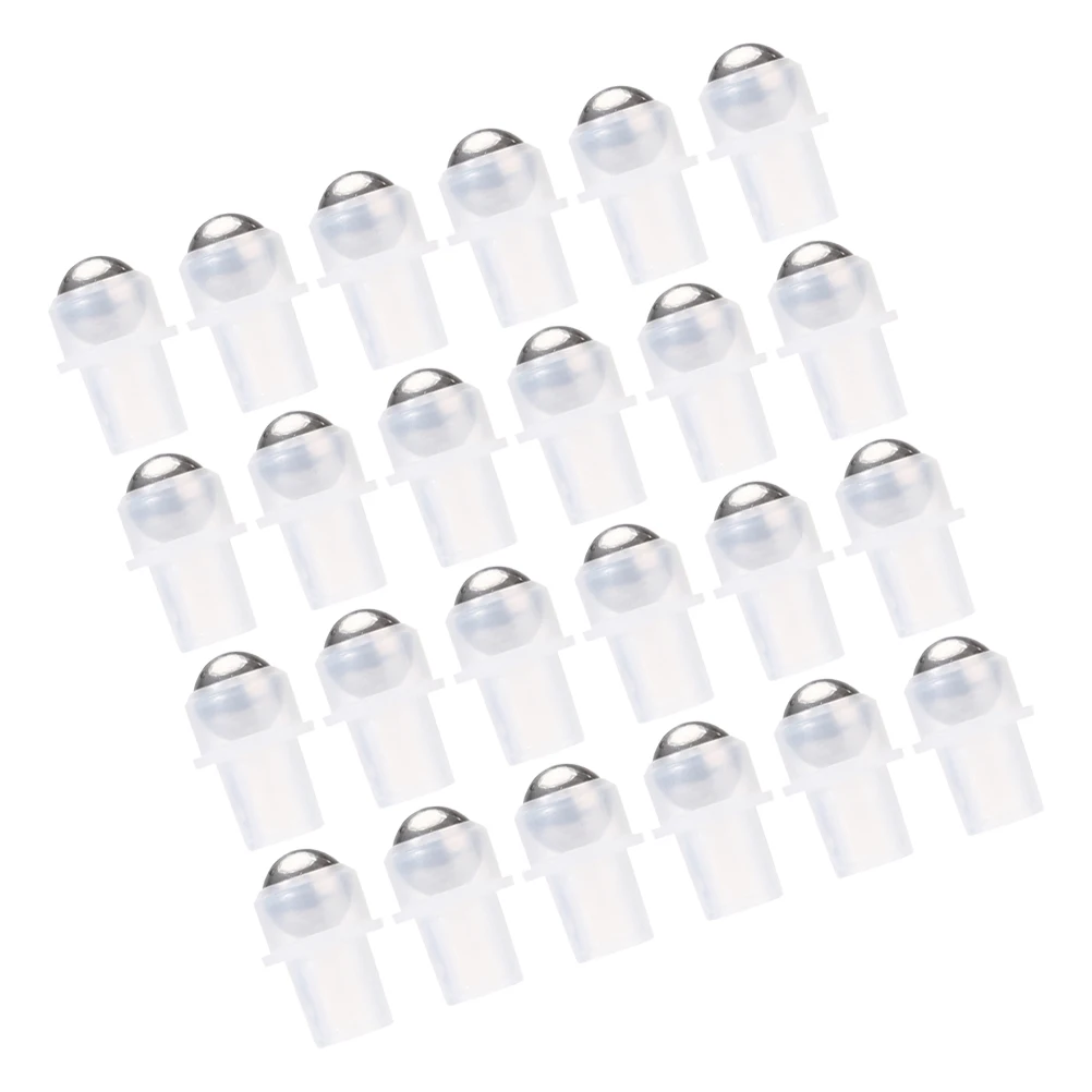 

30Pcs Transparent 16 Tooth Roller for Essential Oil Roll on Bottles Plastic Replacement for Lip Oil Perfume Travel