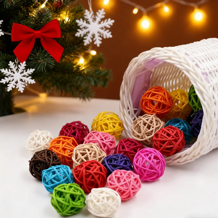 

Artificial Plants Rattan Balls Home Room Decoration Accessories Diy Candy Box Festival Bridal Accessories Clearance Stage Props
