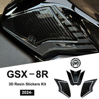 GSX 8R for Suzuki GSX 8R 2024 Tank Pad Stickers Motorcycle 3D Resin Protection Stickers Kit Waterproof Anti-scratch Protector