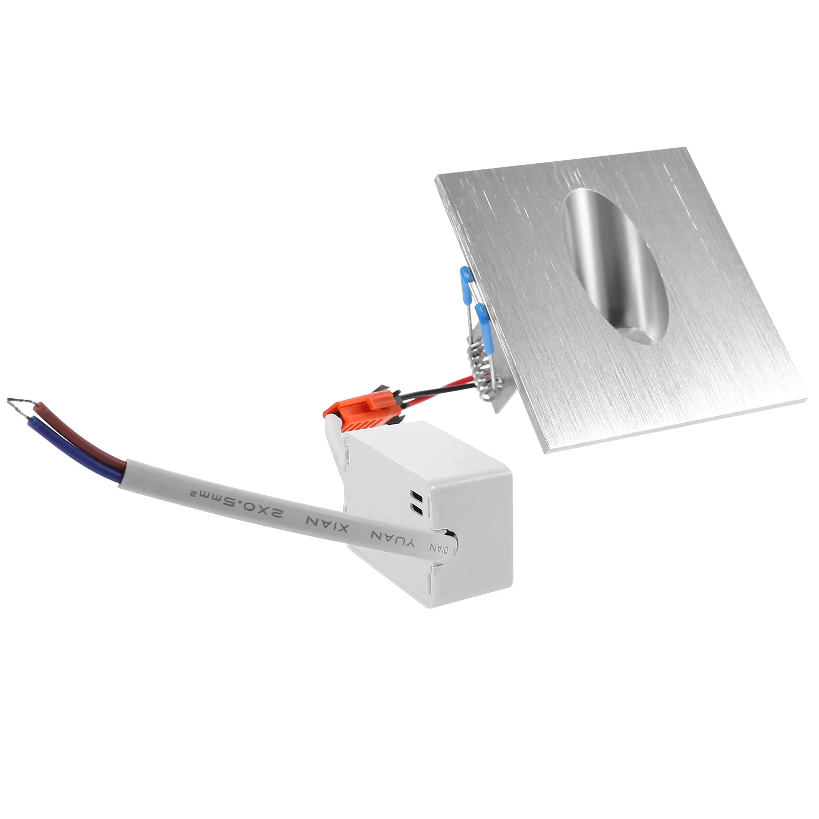 

Square LED Stair Recessed Wall Lamp Cold White 6000-6500k Indoor Step Corner Light Ladder Light for Hallway Basement Porch