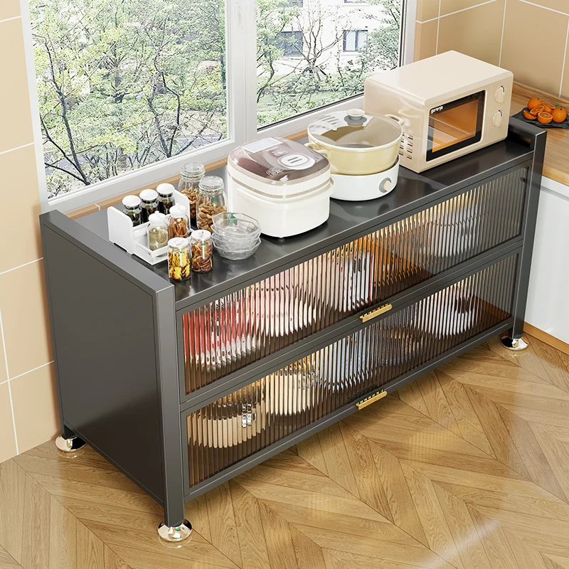 

Dustproof Steel Metal Storage Cabinet Home Kitchen Appliances Organizer Kitchen Islands & Cartspromote sales