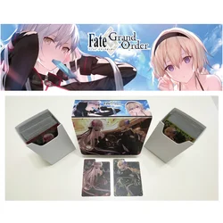 FGO Cards Box Fate Grand Order Joan of Arc OCG PTCG OPCG DIY Anime Game Portable Cards Collection Box Hard Plastic 160 Capacity