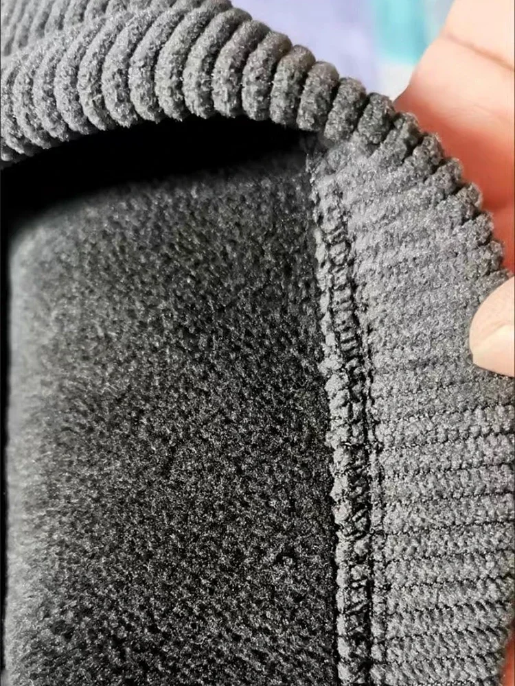 Cord Hose mit weitem Bein Frauen lässig hohe Taille Plüsch Samt gefüttert Jogging hose verdicken Pantalones warme gerade Spodnie e194