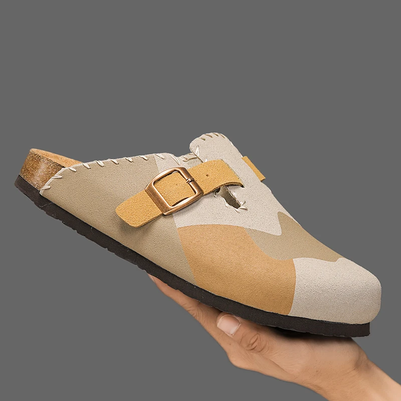 New Arrival Autumn Fashion Light Shoes Mens Casual Round Toe Slippers Mixed Color Non Slip Sneakers Home Classic Outdoor Sandals
