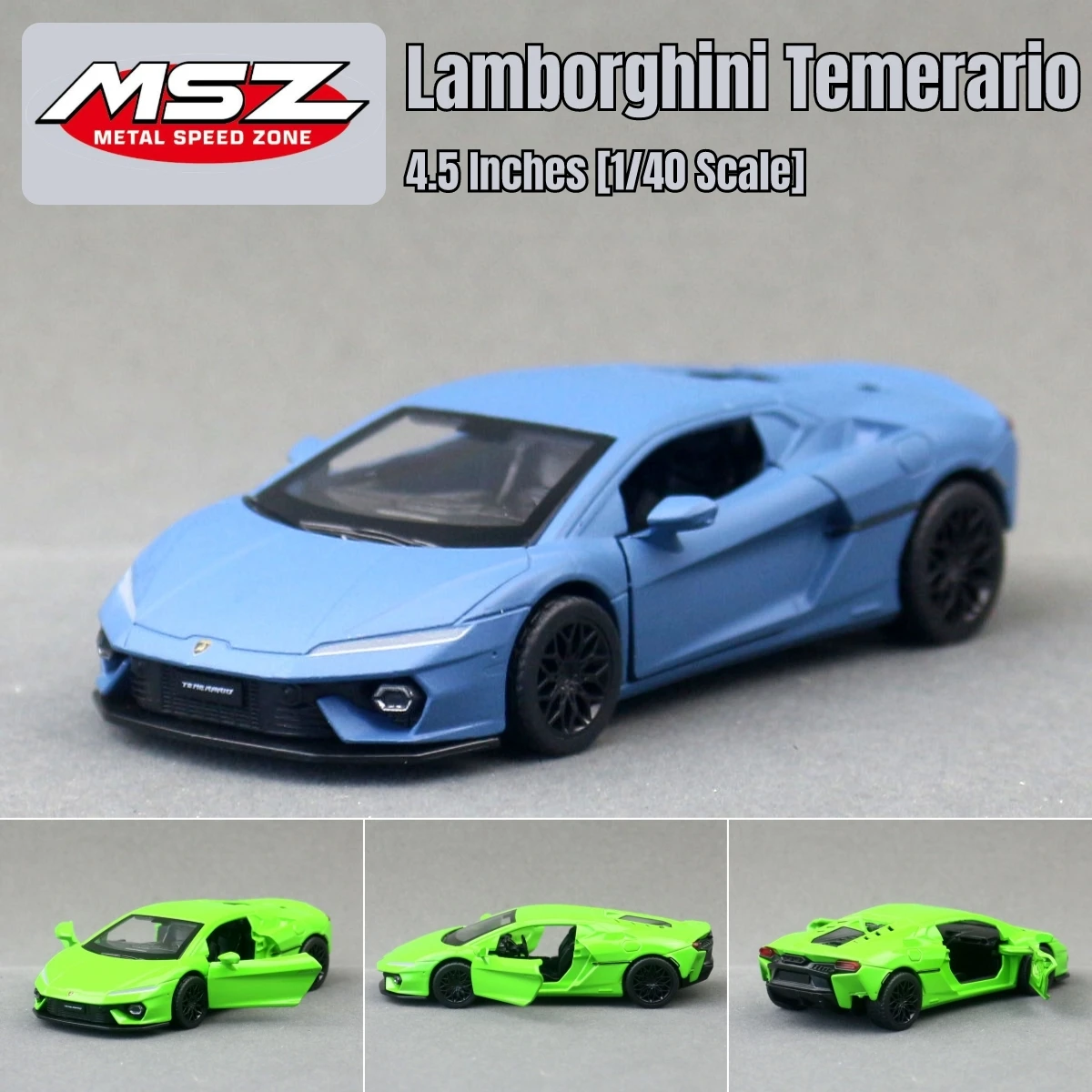 

1/43 Lamborghini Temerario Super Sport Toy Car For Children CCA Diecast Metal Miniature Model Pull Back Collection Gift Boys