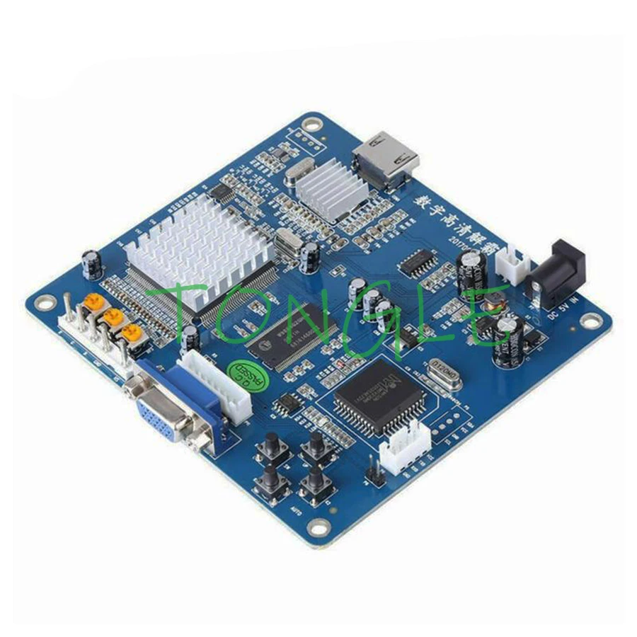 HD Video Output Converter Board VGA/RGB/CGA/EGA/YUV to HDMI-compatible for Arcade Blue Game Machine Video Output Converter