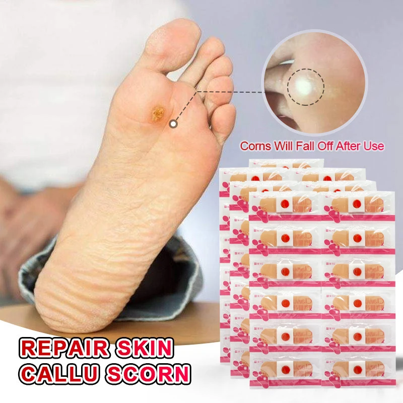 18pcs Foot Corn Killer Plaster Calluses Medical Sticker Toe Protector Reduce Friction Dressing Plantar For Feet Wart Plaster