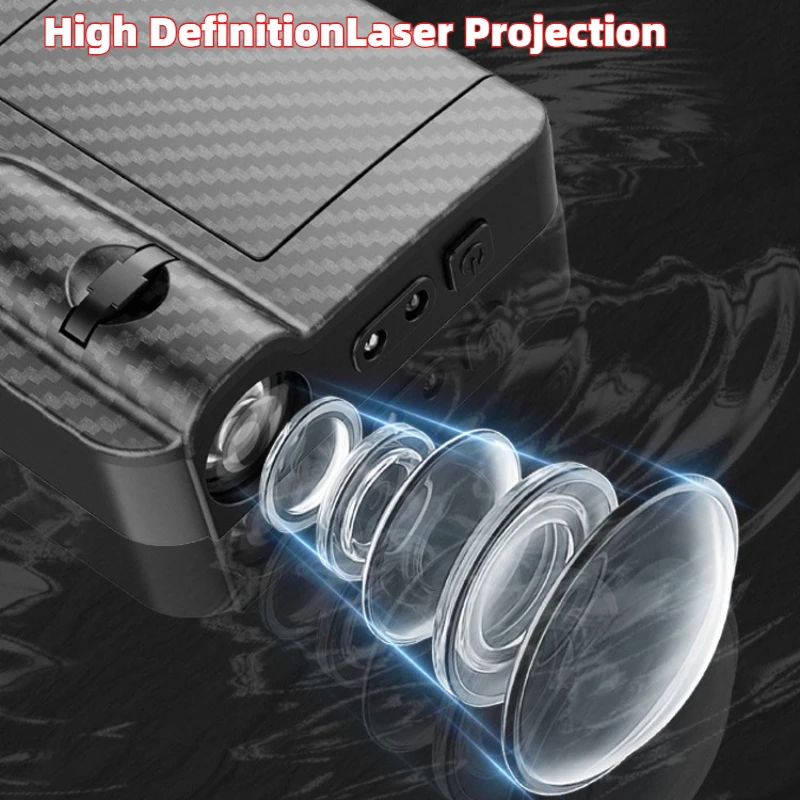 Wireless HD Laser Car Door Projector - 2/4pcs, Auto Accessory, No Wiring Required, Battery-Powered,  for Easy Night Entry