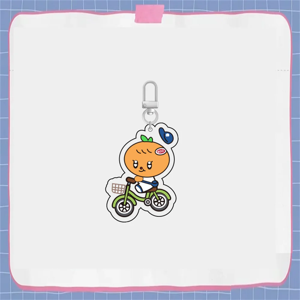 Kpop Idols Jeonghan Wonwoo Cartoon Cute Acrylic Printing Pendant Keychain 5CM Bag Accessories Charm Keyring Fans Collection Gift