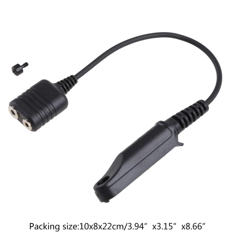 Kabel Adapter 2 Pin mikrofon głośnik dla UV-9R BAOFENG