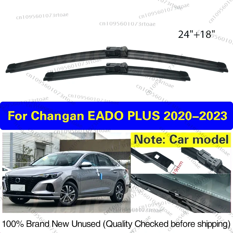 

2pcs For Changan EADO PLUS 2020 2021 2022 2023 Car Front Windshield Wiper Blades Rubber Accessories Windscreen Cleaning 24"+18"