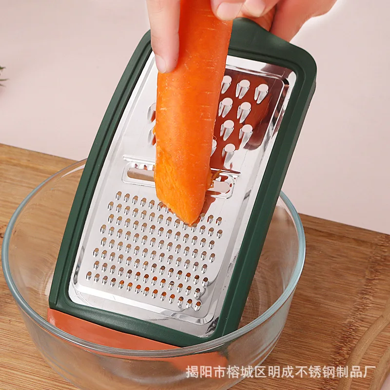 Stainless steel grater three-in-one potato radish sliced shredded multi-functional planer household kitchen gadgets