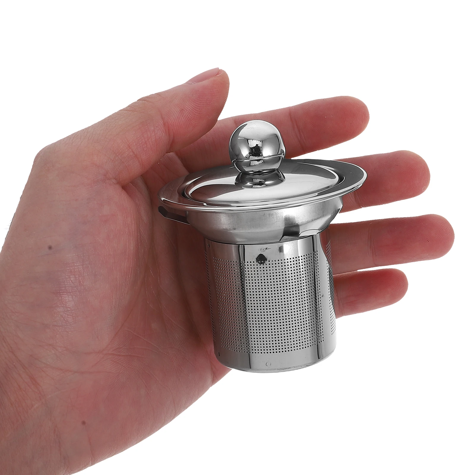

Tea Leak Stainless Steel Fine Mesh Strainer Portable Infuser Loose Leaf Stainless Steel Tea Infuser Filter Screen Reusable