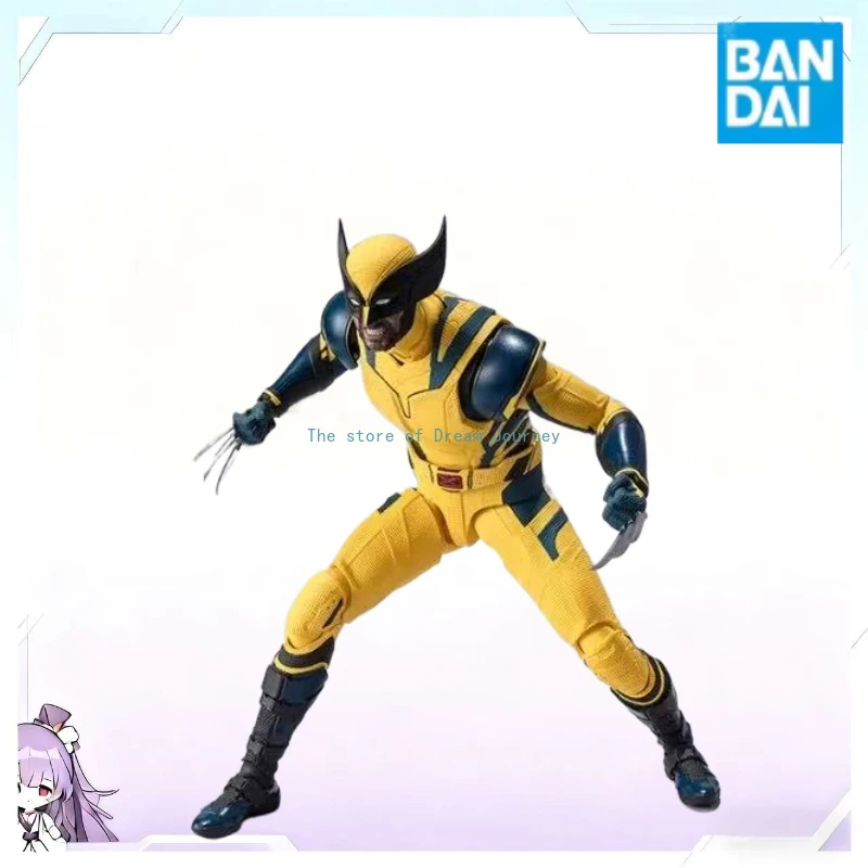 En stock Bandai SHF Wolverine tío Lobo Deadpool y Wolverine Marvel versión de película colección de figuras de acción regalo