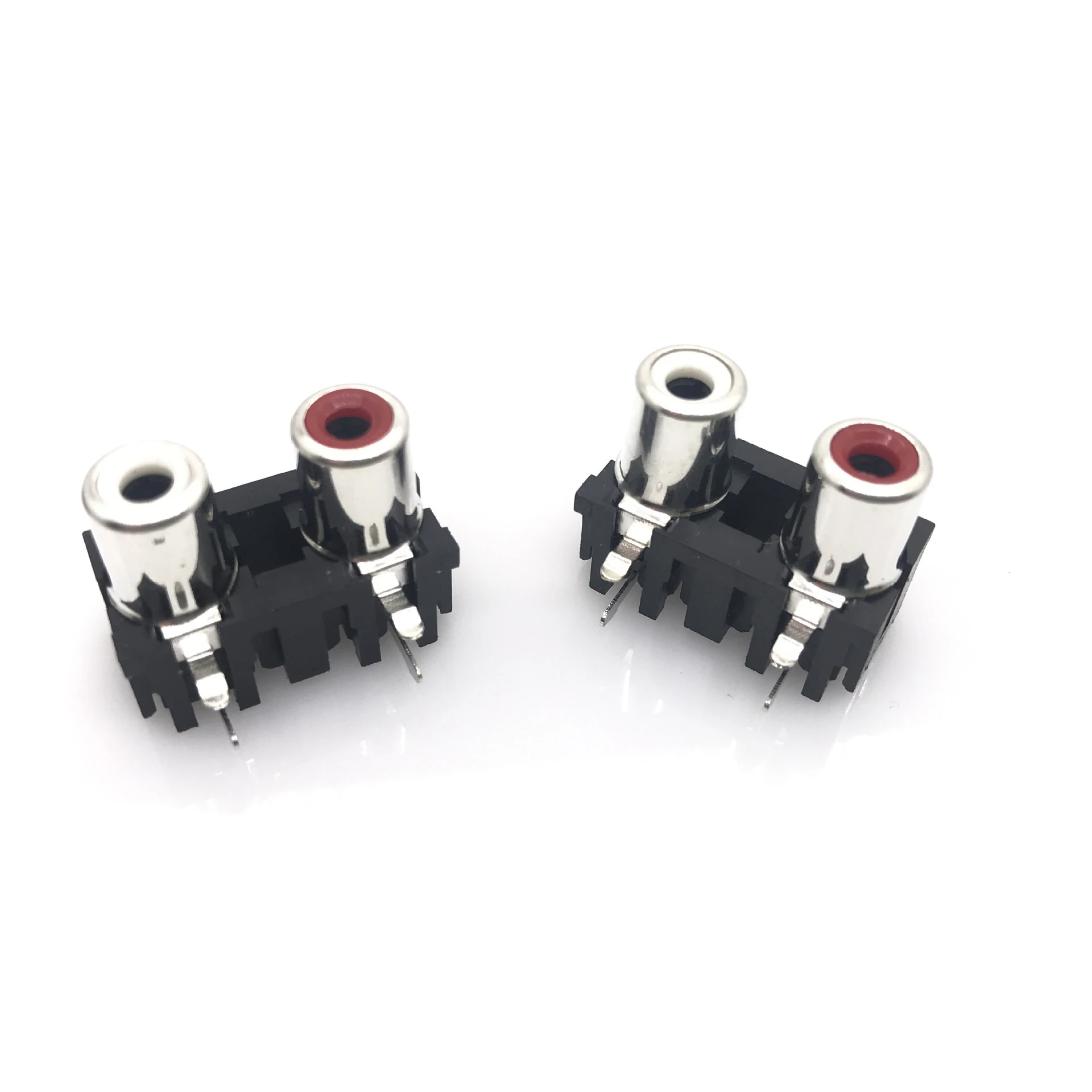 50PCS New 2 Way 3 Ways RCA Female Audio Video Plug Jack AV Concentric Socket Connector Connecter