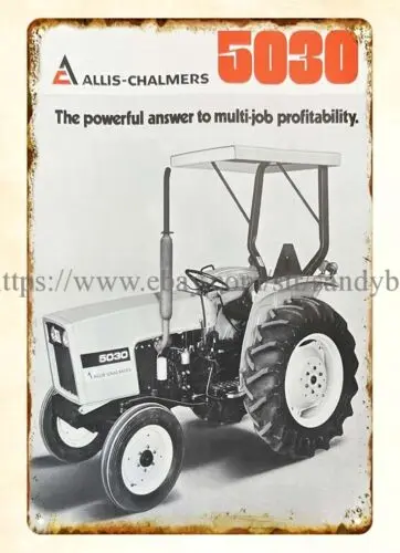 1979 Allis Chalmers 5030 Tractor farm barn metal tin sign  tin kitchen signs sign