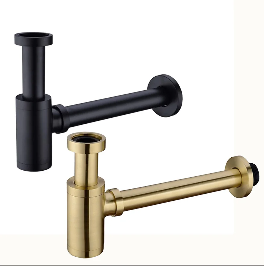 

brass anti-odor bathroom wall-mounted washbasin sink basin basin horizontal row basin drainage pipe water storage