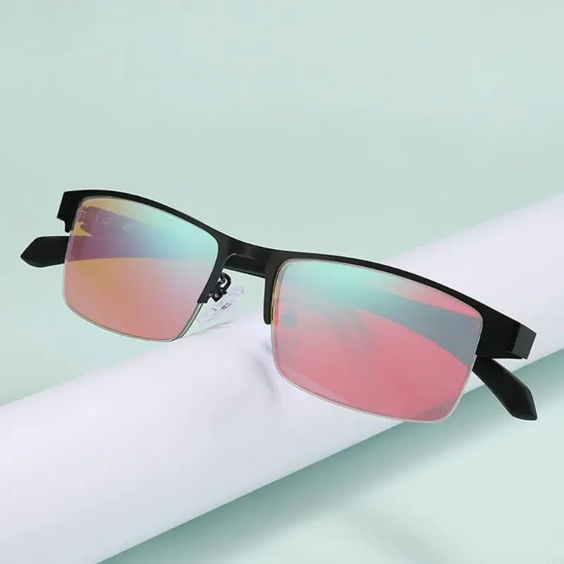 39BD Green Color Blindness Corrective Glasses Woman Men Outdoor Driving Color-blind Eyeglasses Color Weakness Sunglasses