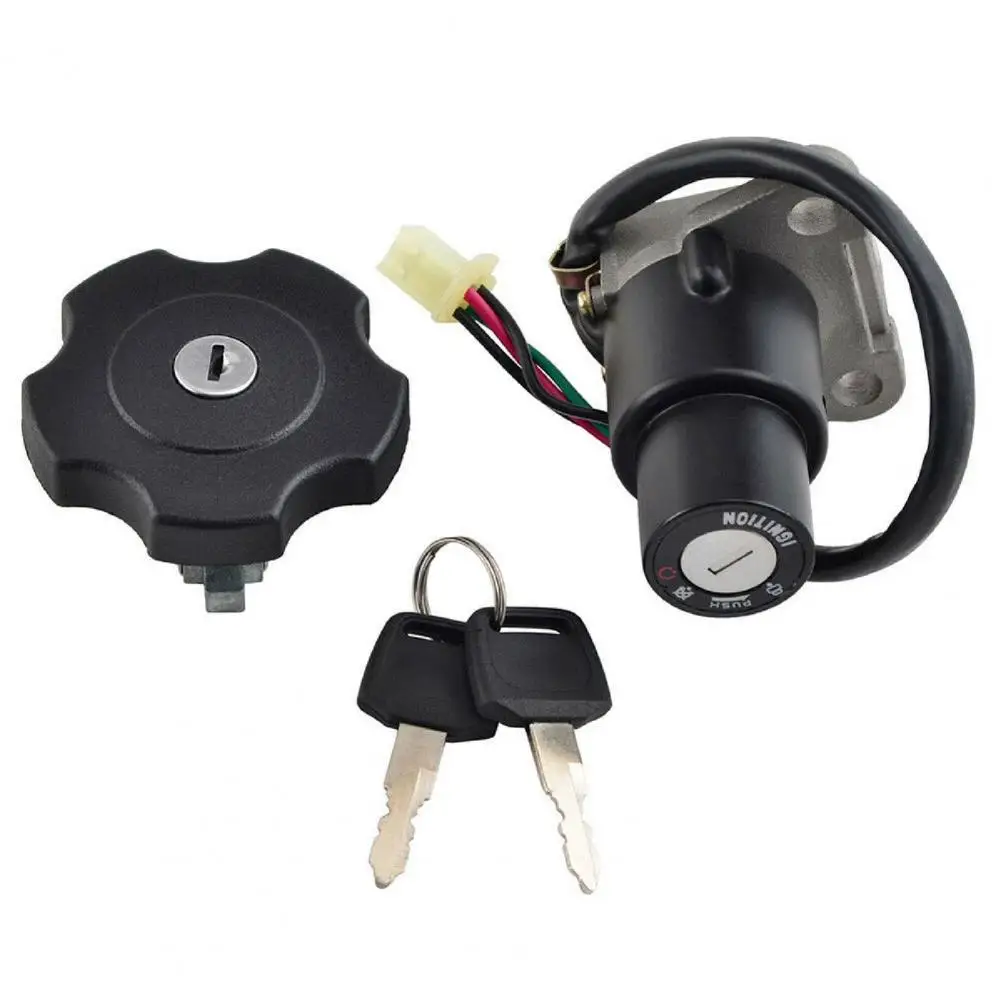 Durable  Motorcycle Lock Exquisite Complete Ignition Switch Gas Cap with Keys Stable Ignition Switch