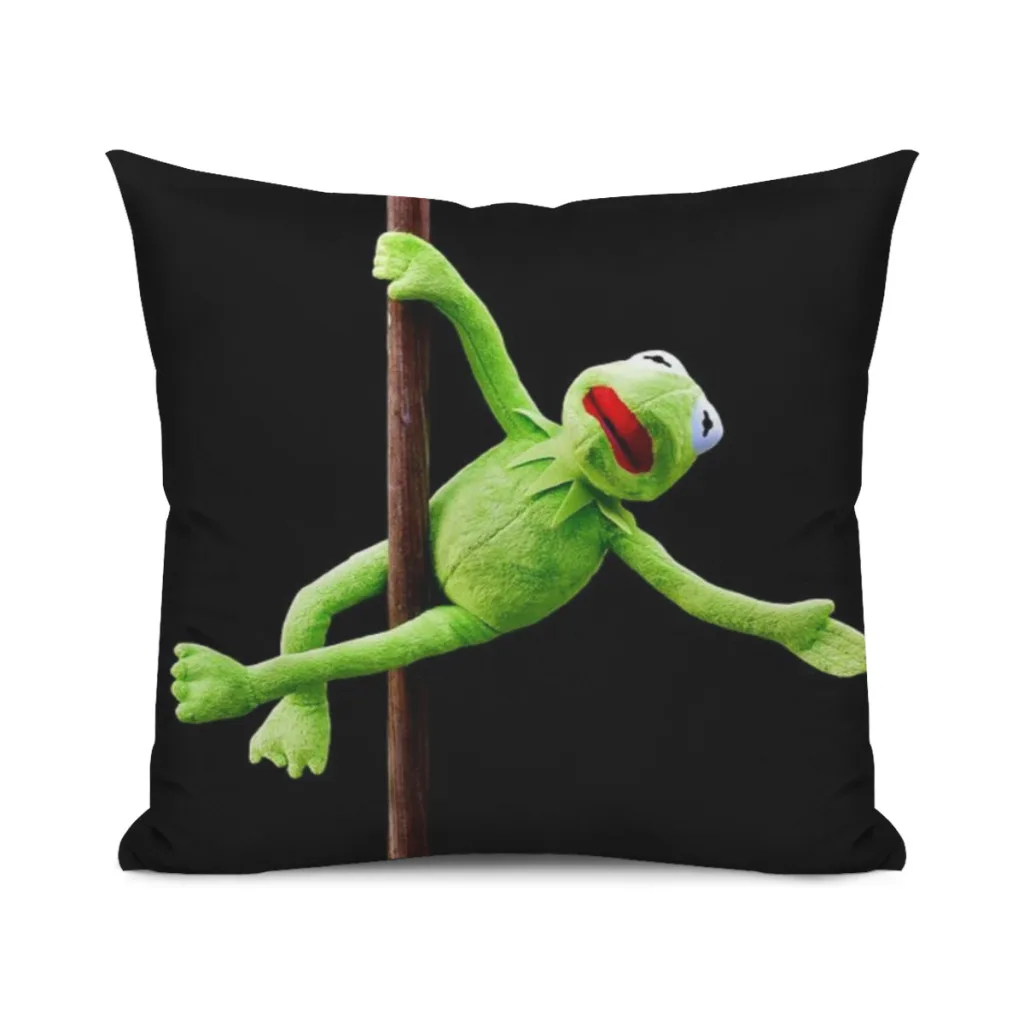 Kermit Pillow Case SoftCushion Cover For Home Decor Easy To Clean