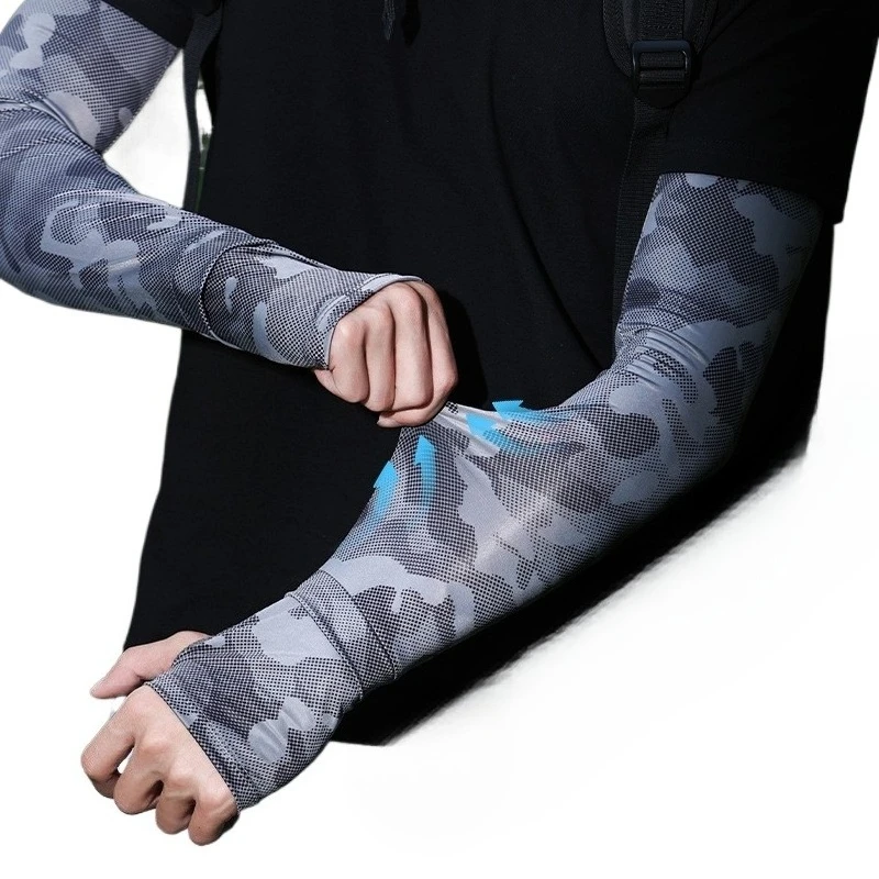 

Summer Men's Camouflage Sunscreen Ice Sleeve Sports Outdoor Cycling Driving UV Resistant Breathable Ice Sleeve