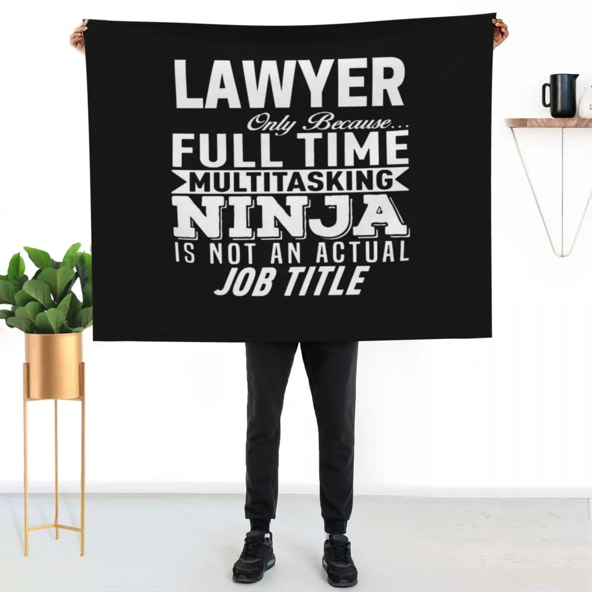 Lawyer Throw Blanket Plush Fuzzy Cozy Blanket for Couch Sofa
