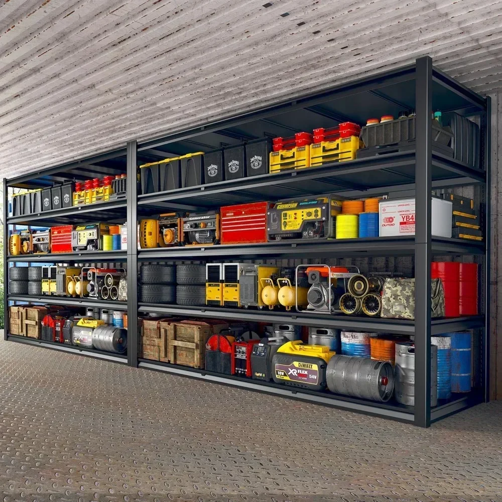 

60" W Garage Shelving 3000LBS Garage Shelving Heavy Duty Storage Shelves, 5 Tier Metal Shelves, Adjustable Utility Rack for Ware