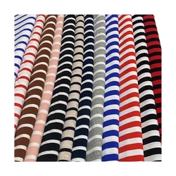 High-Grade Striped Knitted Cloth Stretch Spandex Cotton T-shirt Base Shirt Dress Clothing Cotton Fabric