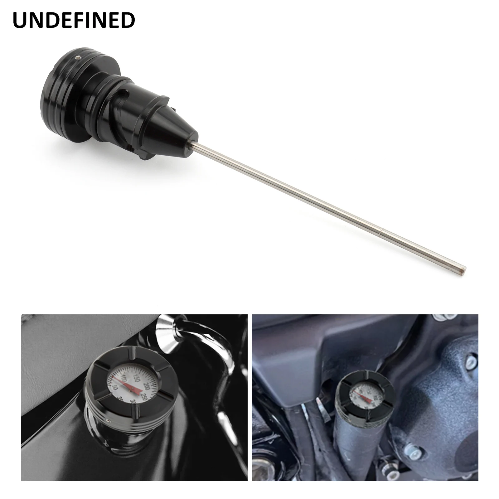 Motorrad Öltemperatur Ölmessstab für Harley Softail Fat Boy FLFB Sport Glide FLSB Street Bob FXBB Low Rider FXLR 2018-2024
