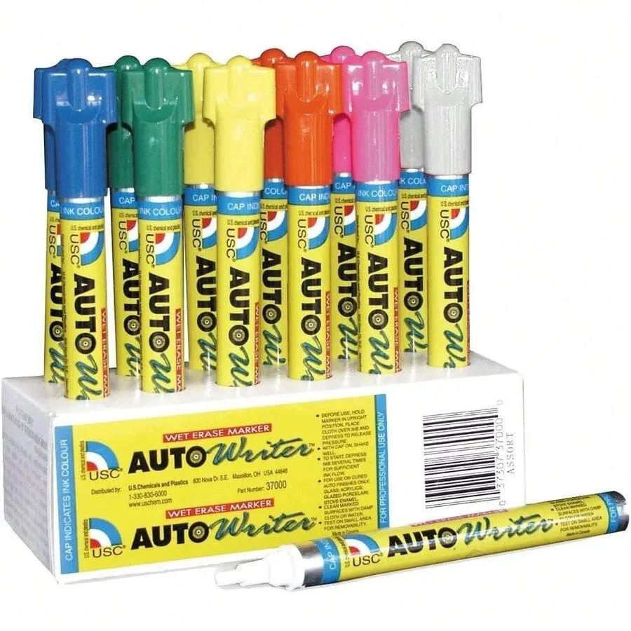 

DDAZ Autowriter Markers Box Of 12 Assorted Writing Pens