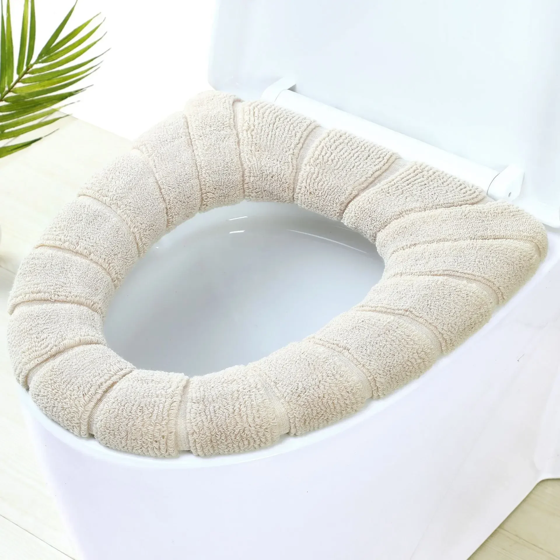 Universal Pumpkin Pattern Toilet Seat Cover Warm Washable Knitting O-shape Closestool Mat Children Potty Training Accessories