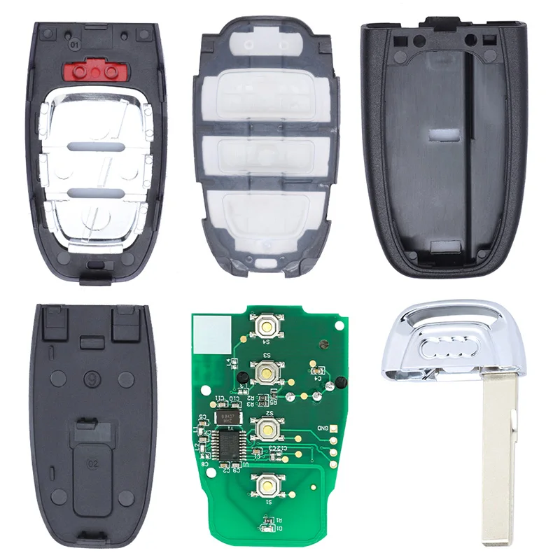 KEYECU 315 / 433 / 868MHz P/N: 8K0 959 754 E/ D/ H/ J/ G Remote Key Fob for Audi A4 A5 S4 S5 RS4 A7 A8 Q5 Q3 2008-2018