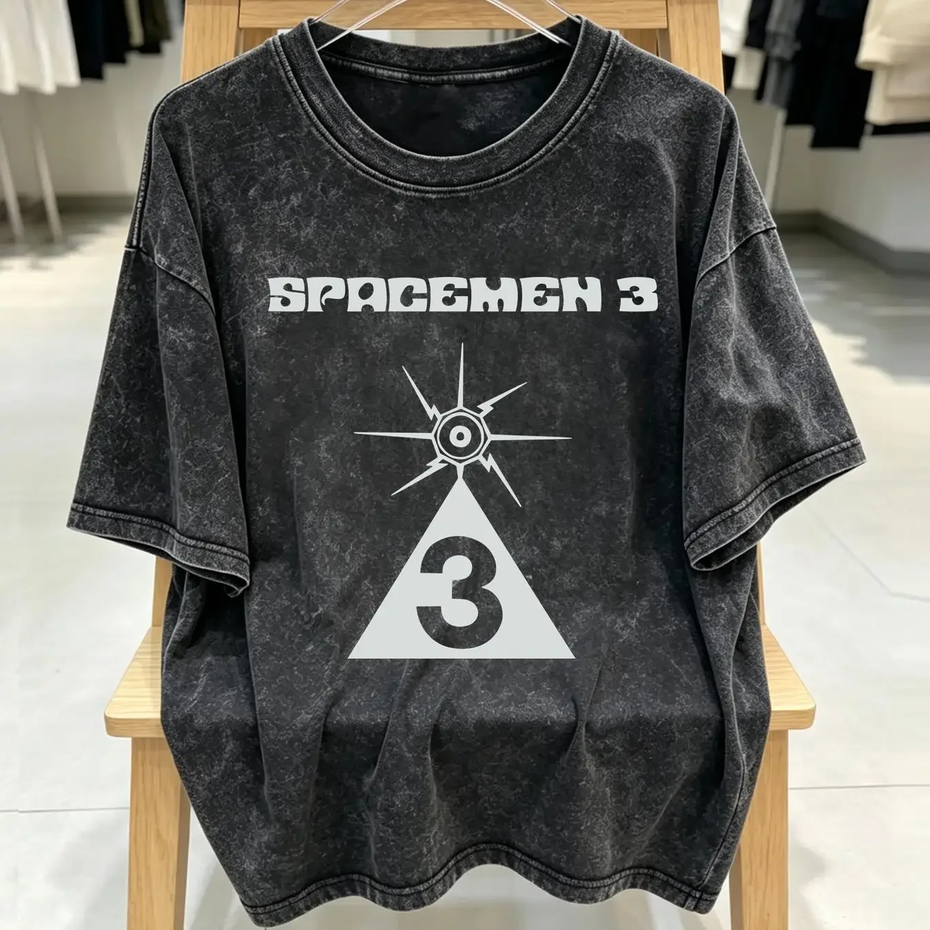 washed T Shirt Vintage 2000s Spacemen 3 XL Spiritualized Slowdive Shoegaze Britpop Ride long or short sleeves vintage Washed