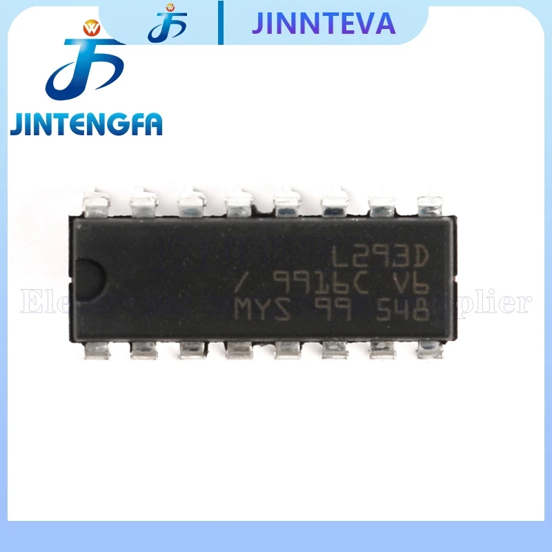 10PCS L293 L293D L293DD DIP-16 SOP-20 L293DD013TR SMD PUSH-PULL Four Channel Driver With Diodes IC