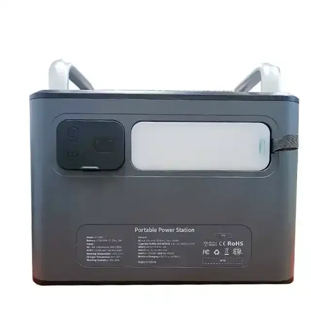 Portable High Capacity 1500W Pure Sine Wave Generator 2500WH LiFePO4 Battery 500W Solar Waterproof Fast Charging Power Station