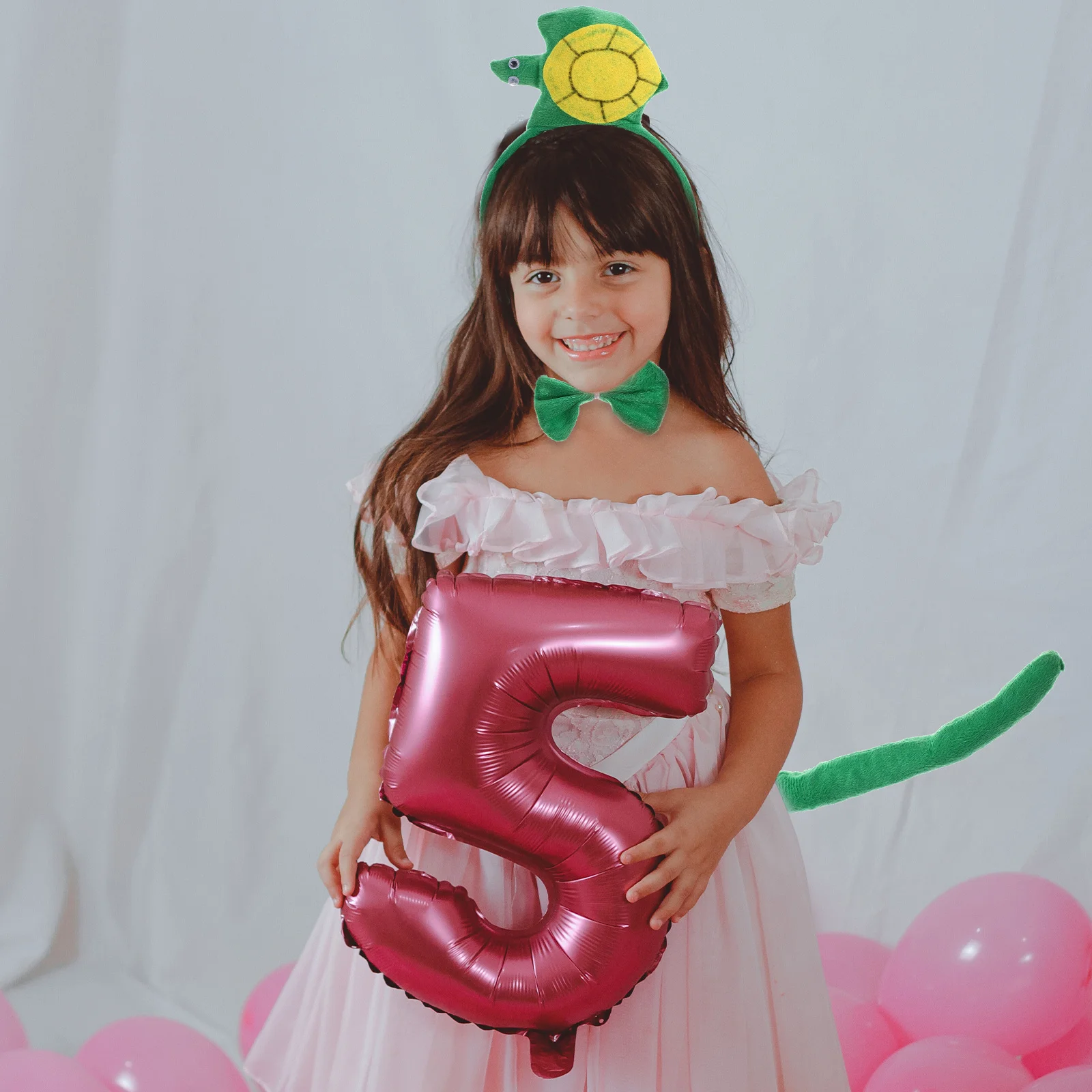 

1 Set Headband Halloween Animal Costume Bowtie Tail Costume Set Soft Lightweight Festival Party Halloween Cosplay Animal Prop