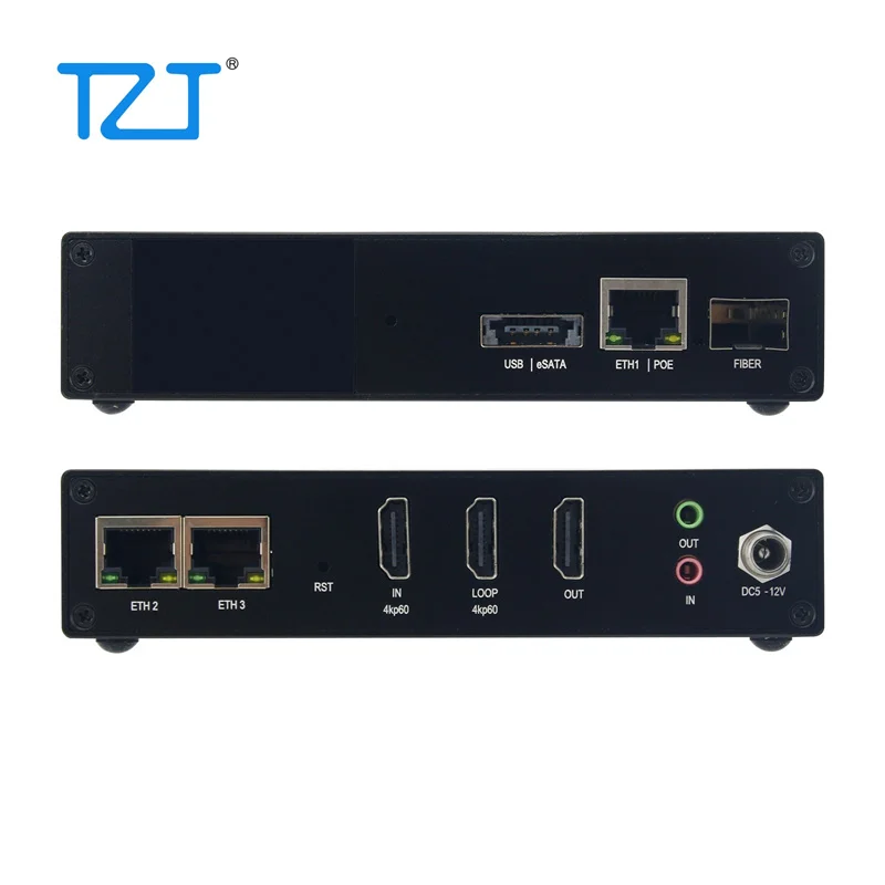 TZT LinkPi REC1 4K 60P HDMI-compatible Video Encoder Support Loop Output Low Latency Video Decoder H.265