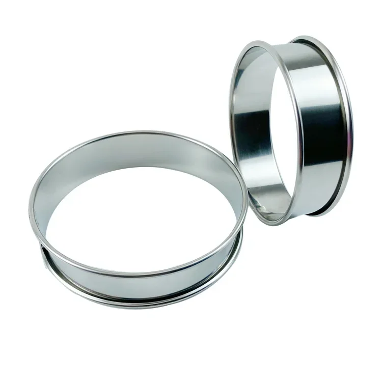 304 stainless steel mousse ring with double rolled edges round biscuit mould round chiffon cake mould cake tart release ring