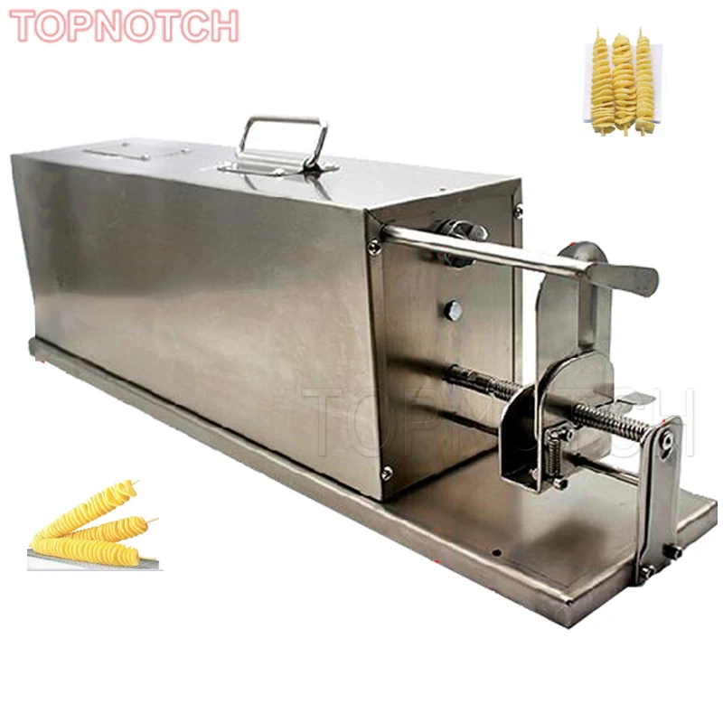 Electric Potato Tart Machine Snack Food Machines Potato Chips Twister Slicer Cutter Tornado Cutting Machine