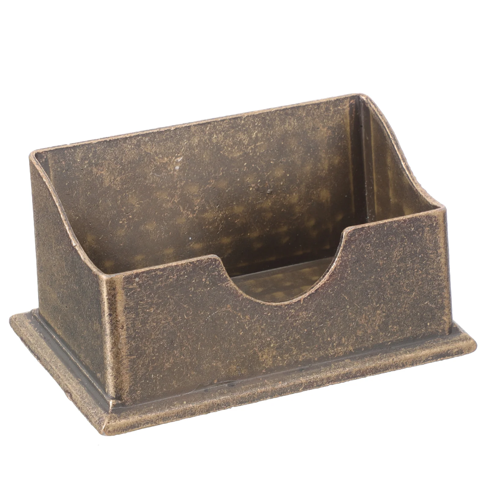

1pcs Business Card Holder Organizer For Desk Sturdy Alloy Desktop Storage Box Display Stand Case Cards Organizer Office Desk