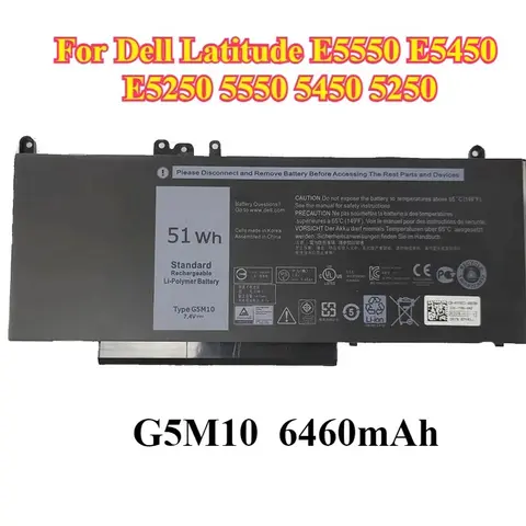 Battery Compatible G5M10 for Dell Latitude E5550 E5450 E5250 5550 5450 5250 3150 3160 8V5GX R9XM9 1KY05 08V5GX