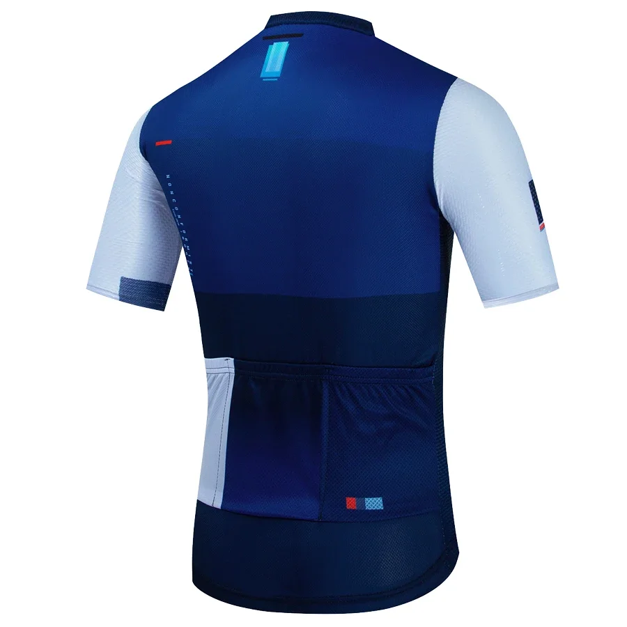 2024 New Summer Men's Bicycle Short Sleeved Sweatshirt, Breathable Outdoor Mountain Bike Riding Suit