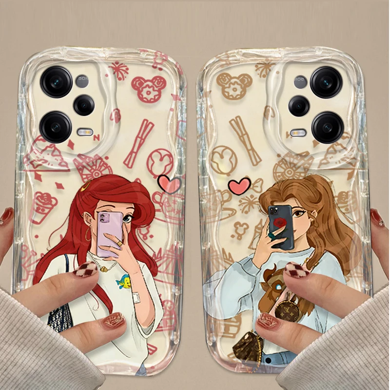 Чехол для телефона Disney Princess Girl для Xiaomi Redmi Note 14 13 12 11 10 9 Pro Plus 14S 12S 11S 10S 9S Redmi 14C 14R 13C 12 4G 5G
