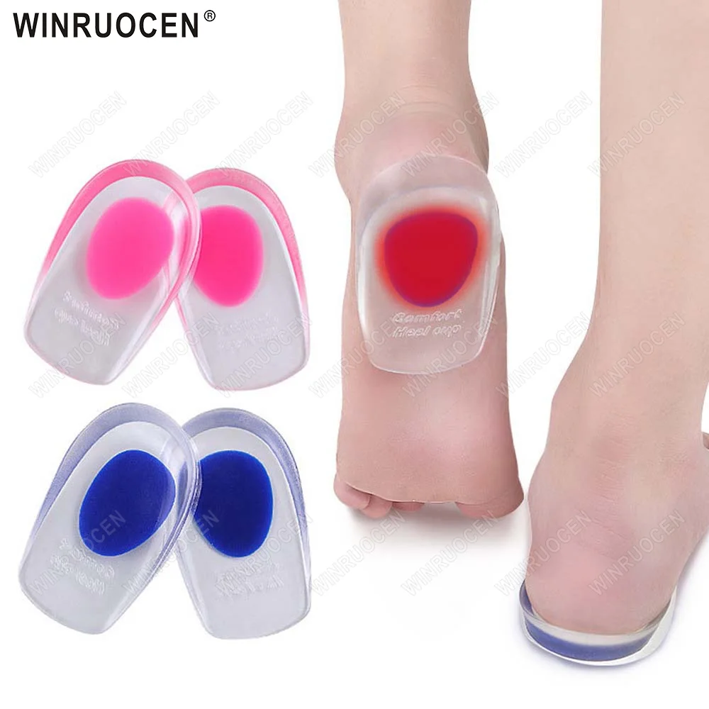 

Silicone Insole Heel Pad Gel Soft Shock Absorbing Shoe Pad Bone Spurs To Protect Heel Relieve Pain Relieve Stress Heel Pad