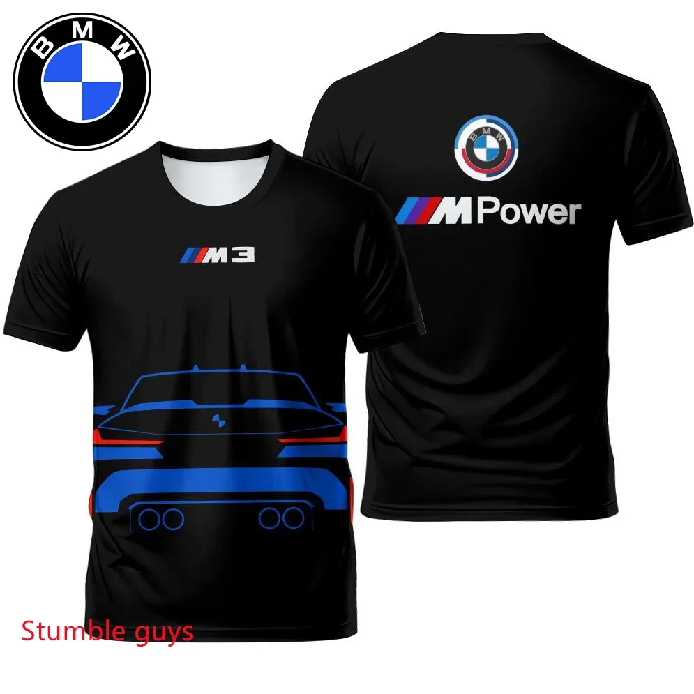 

Men's Summer BMW Short Sleeve Car Brand T-shirt Cool Street Wear Quick-Dry Sports Motorcycle Racing