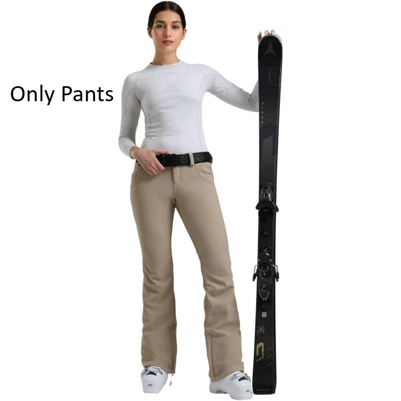 

New GSOU SNOW Ski Pants Women Snow Pants Snowboard Pants Waterproof Insulated Windproof Warm Slim Outdoors Winter Sports Hiking