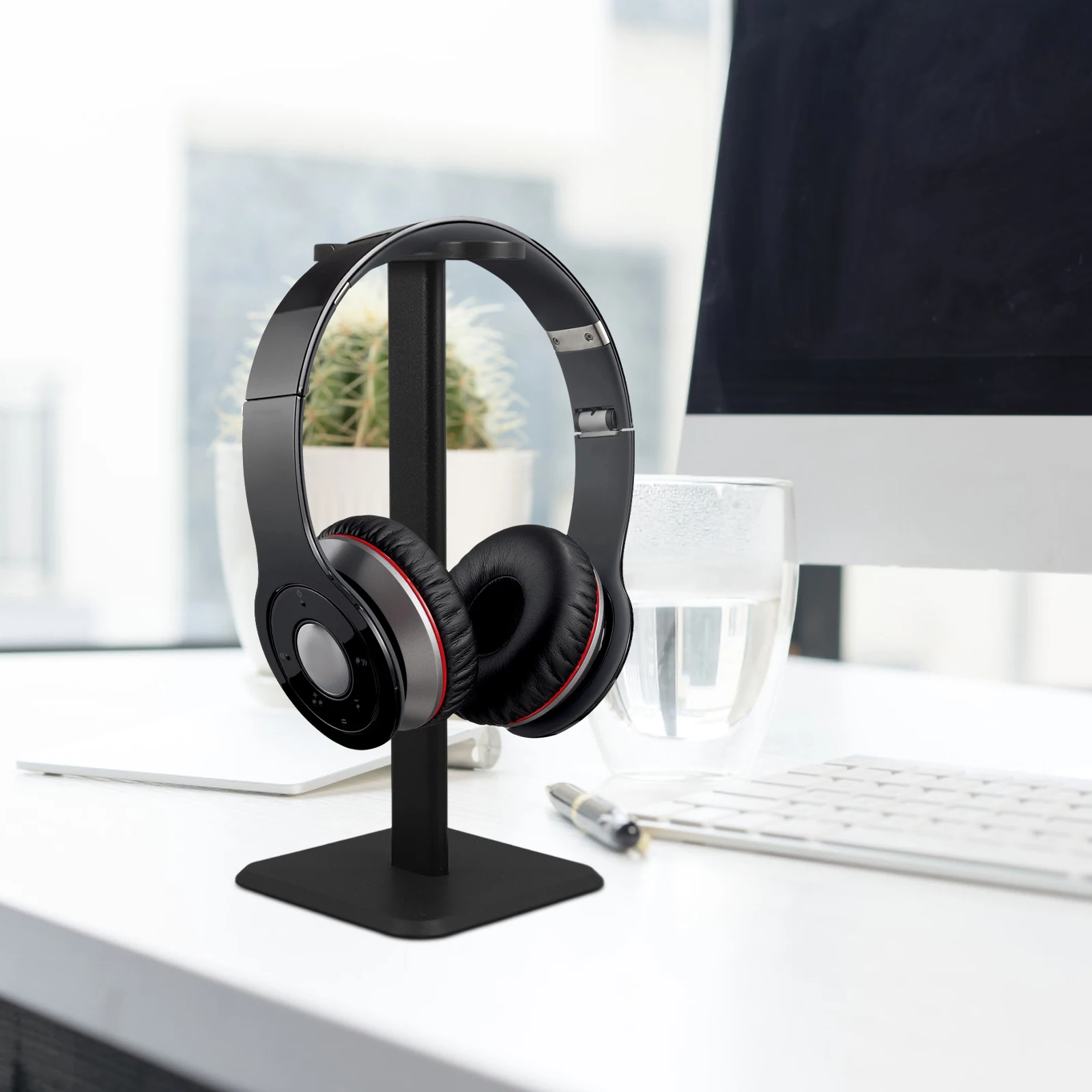 

Headphone St Black Detachable Design Easy Carrying Storage Wired Earphone Holder Gaming Headset Rack Accessories Display St