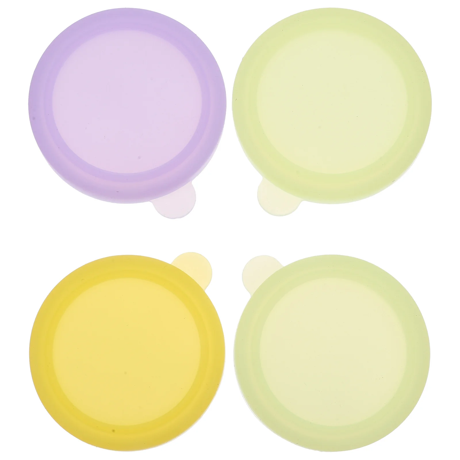 4 قطعة أكواب صلصة من الفولاذ المقاوم للصدأ أغطية وعاء غمس من السيليكون لتخزين بهارات المطبخ أغطية أطباق التوابل #6