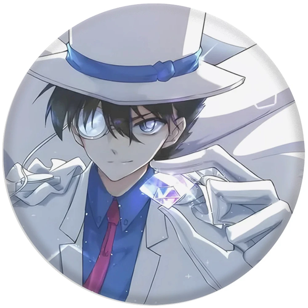 58mm Anime  Detective Conan Kuroba Touichi Cosplay COSTUME Badge Pin SPTE Tinplate Brooch Prop Gift Goods
